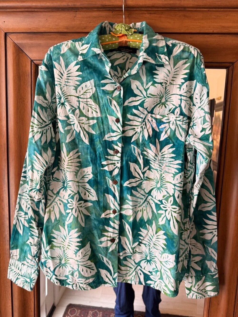 Pete Huntington HANDCRAFTED Casual Long Sleeve Button Down Blouse